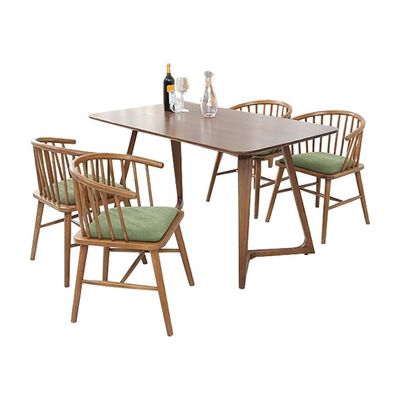 Moderne design Eetkamermeubilair Achtersteun Armsteun Houten Eetstoel in stijlvol ontwerp