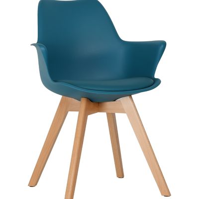 Duurzame Noorse kleurrijke moderne design eetstoel van kunststof Algemene woninginrichting OEM OEM aanvaard