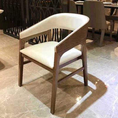 Moderne eetkamermeubilair Eiken/Aas Hout Polstered Armstoel voor Hotel en Restaurant