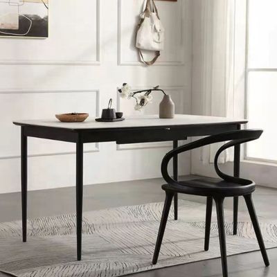 Moderne eetkamer beuk massief hout koffie buigstoel met gebogen rugleuning en Nordieke stijl