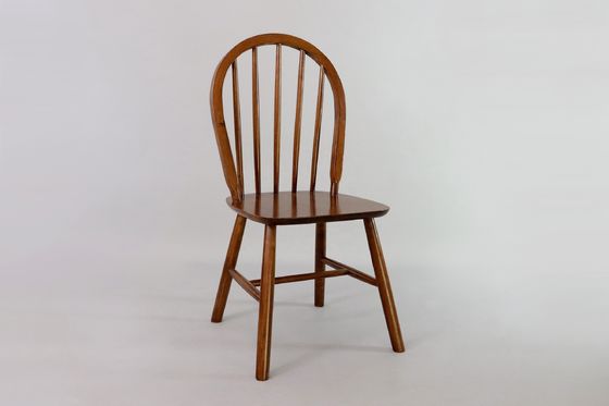 Nordic Modern Eetstoel met rugleuning en I-vorm massief houten frame in NC/PU verf afwerking