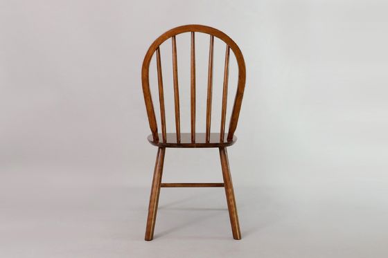 Nordic Modern Eetstoel met rugleuning en I-vorm massief houten frame in NC/PU verf afwerking