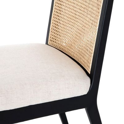 Beste Franse stijl Rattan Back Solid Oak Hout Antieke Eetstoel Moderne Design Stijl voor specifieke