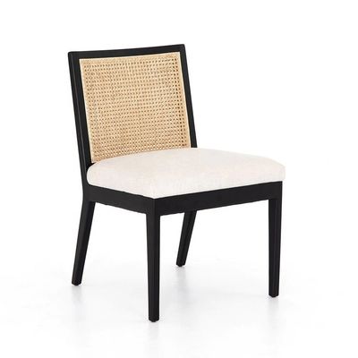 Beste Franse stijl Rattan Back Solid Oak Hout Antieke Eetstoel Moderne Design Stijl voor specifieke