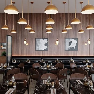 Stapelbare houten eetstoel in betaalbare prijs voor commercieel in hedendaagse design stijl