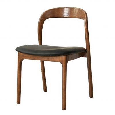 Moderne woonkamerstoel Houten eetstoelen zonder armen Houten stoel van massief hout Houten meubels