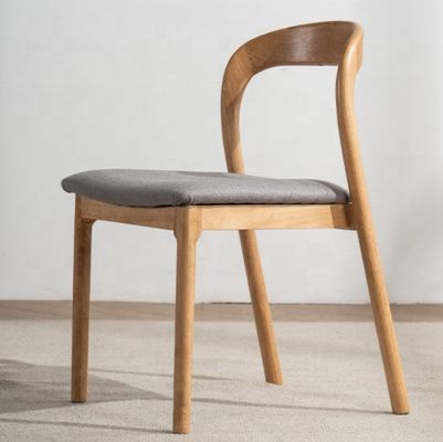 Moderne woonkamerstoel Houten eetstoelen zonder armen Houten stoel van massief hout Houten meubels
