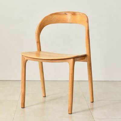 Moderne woonkamerstoel Houten eetstoelen zonder armen Houten stoel van massief hout Houten meubels
