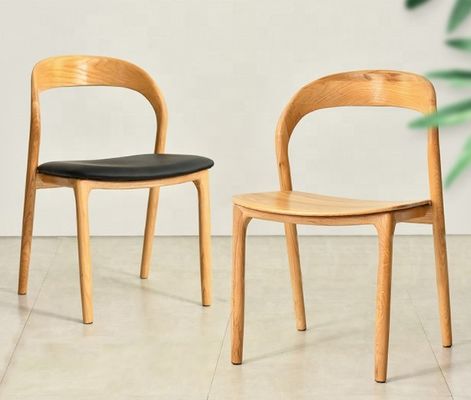 Moderne woonkamerstoel Houten eetstoelen zonder armen Houten stoel van massief hout Houten meubels