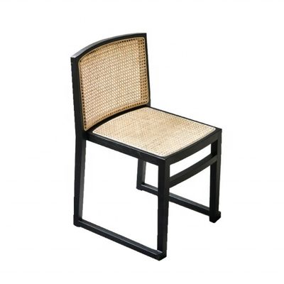 Ruimtebesparing Stapelhouten rotan Eetstoelen Moderne Noordelijke stijl voor comfortabel eten