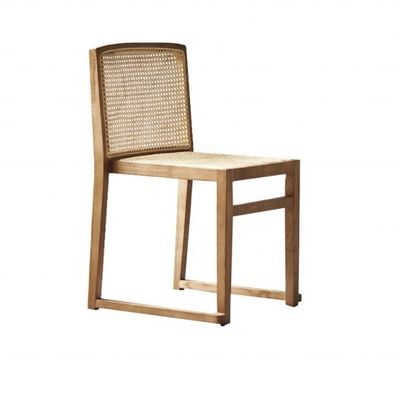 Ruimtebesparing Stapelhouten rotan Eetstoelen Moderne Noordelijke stijl voor comfortabel eten