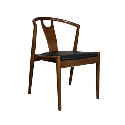 Japanse Houten Wingback Stapelbare Eetstoel Met Verstelbare Hoogte En Aanpassing