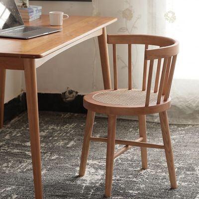 Woonkamer Vrije tijd Middeleeuws restaurant Eetstoel met retro houten ontwerp en 120 kg gewichtslimiet