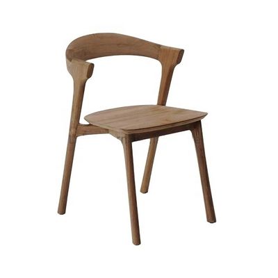 Vaste houten teak/as Hotel boerderij Eenvoudige creatieve eetstoel buiten