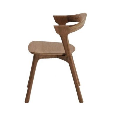 Vaste houten teak/as Hotel boerderij Eenvoudige creatieve eetstoel buiten