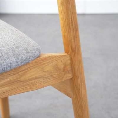 Zonder armsteun Solid beek houten stoel Eetstoel voor luxe eetkamermeubilair