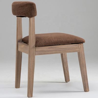 Goede luxe gepersonaliseerde eetstoel met uitstekend vakmanschap en leer houten rugleuning materiaal