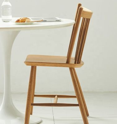 Moderne Duurzame Eiken Hout Eetstoel van Massief Hout voor Hotel- en Restaurant Inrichtingsoplossingen