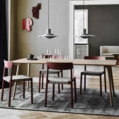 Huismeubelen Massivhouten rechthoekige eettafel voor moderne restaurants