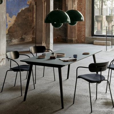 Huismeubelen Massivhouten rechthoekige eettafel voor moderne restaurants