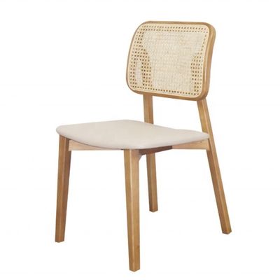 Houten rottangestoel in Nordic Leisure-stijl voor modern interieur