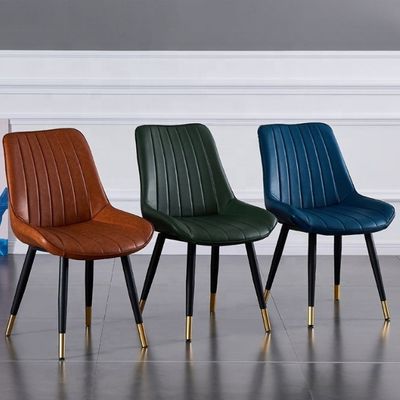 Modern Design Style Metal Leg Leisure Stoel voor Home Office en Cafeteria Eetkamer