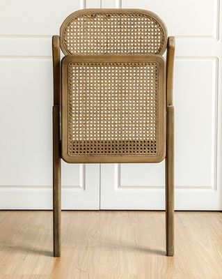 Gummig hout frame vouw restaurant rattan eetstoel voor bruiloft evenementen
