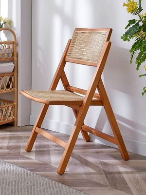 Postverpakking Duurzame opvouwbare rotan stoelen voor bruiloft evenementen en eetkamermeubelen