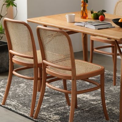 Postverpakking Opvouwbare rotan eetstoel voor evenementen en bruiloften