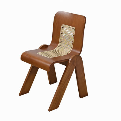 Solid Ash Hout Lounge Chair in klassieke moderne stijl met rotan en walnoot in Leisure Chair Style