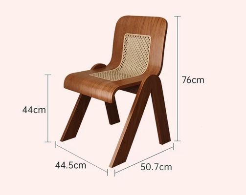 Solid Ash Hout Lounge Chair in klassieke moderne stijl met rotan en walnoot in Leisure Chair Style