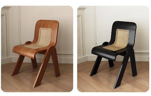 Solid Ash Hout Lounge Chair in klassieke moderne stijl met rotan en walnoot in Leisure Chair Style