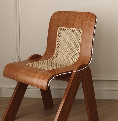Solid Ash Hout Lounge Chair in klassieke moderne stijl met rotan en walnoot in Leisure Chair Style