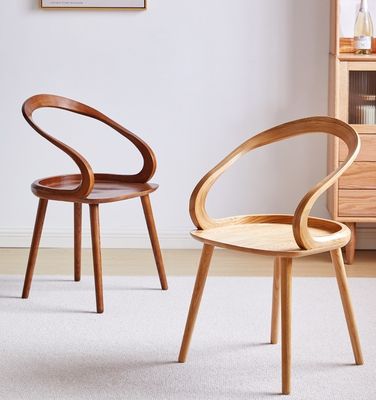 Design Nordic Modern Eetstoel met op maat gemaakte ontwerpen en gelakte afwerking