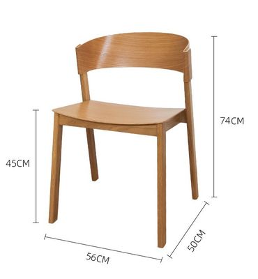 Op maat gemaakte ontwerpen Stapelbare houten eetstoel voor hotelrestaurant in modern ontwerp