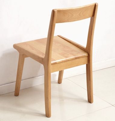 NO Opvouwbare tafelstoel met massief houten frame voor hotel en restaurant Vintage Nordic Style Natuurlijke afwerking