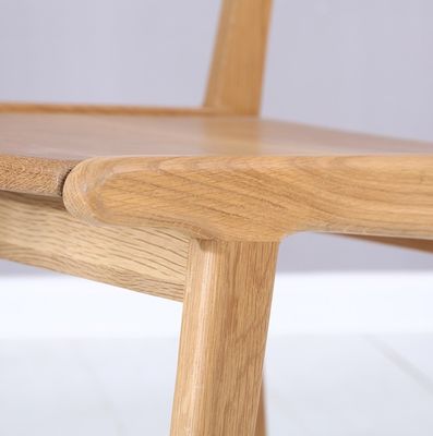 NO Opvouwbare tafelstoel met massief houten frame voor hotel en restaurant Vintage Nordic Style Natuurlijke afwerking