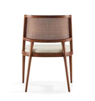 Eetkamermeubilair Luxe Rattan Solid Wood PU Lederset Eetstoel Voor restaurant met en OEM service Geaccepteerd