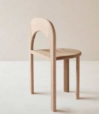 Geen opvouwbare stoel van natuurlijk massief hout, stapelbare stoel, OEM-service aanvaard