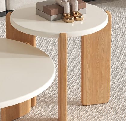 OEM Service Geaccepteerd Aanpassen Moderne Massief Houten Tafel Ronde Set End Koffietafel Woonkamer Meubelen Houten Zijde Tafel
