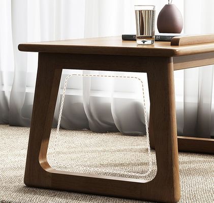 Aanpassen van houten zijde tafel voor het leren en woonkamer meubels zonder gevouwen in natuurlijke kleur