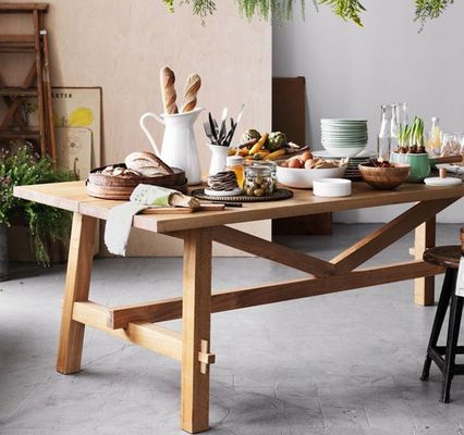 Nordic Style rechthoekige eettafel voor hotel en restaurant