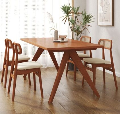 Nordic Direct Home Meubels Massief houten rechthoekige eettafel voor functionele eetruimte