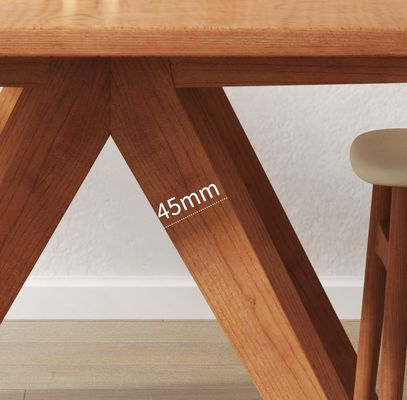 Nordic Direct Home Meubels Massief houten rechthoekige eettafel voor functionele eetruimte