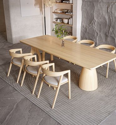 Gepersonaliseerde moderne design rechthoekige natuurlijke massief houten tafel voor evenementenmeubelen