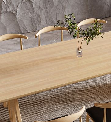 Gepersonaliseerde moderne design rechthoekige natuurlijke massief houten tafel voor evenementenmeubelen