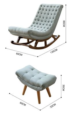 Verbeter uw woonkamer met deze stijlvolle Nordic Lounge Leisure Chair W60*D135*H85CM