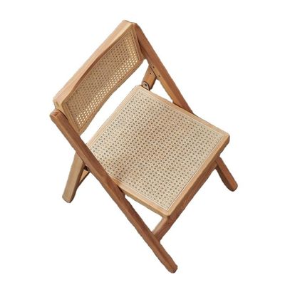 Rattan stoel en rug Houten stoel voor modern thuis eten in aangepaste kleuren