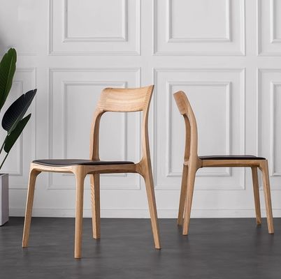 Nordic Stackable Wood Eating Chair voor Hotel Restaurant Algemeen Huismeubelen Postverpakking N