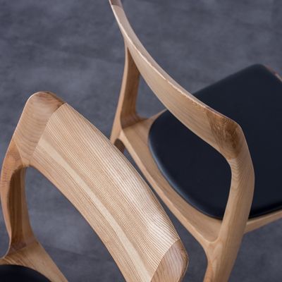 Nordic Stackable Wood Eating Chair voor Hotel Restaurant Algemeen Huismeubelen Postverpakking N